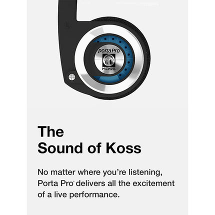 Koss PortaPro Auriculares Estéreo Vintage con Estuche y Garantía