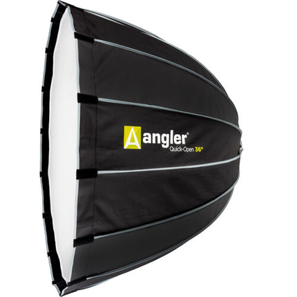 Angler Quick-Open Softbox Parabólico Profundo V2 36" con Difusores y Anillo Bowens