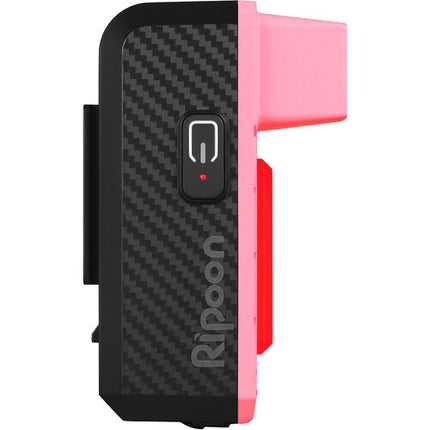 RIPOON Q100 Cámara Trasera Bicicleta Luz LED 100 Lúmenes 1920x1080 60fps Rosa