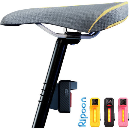 RIPOON Q100 Cámara Trasera Bicicleta Luz LED 100 Lúmenes 1920x1080 60fps Rosa