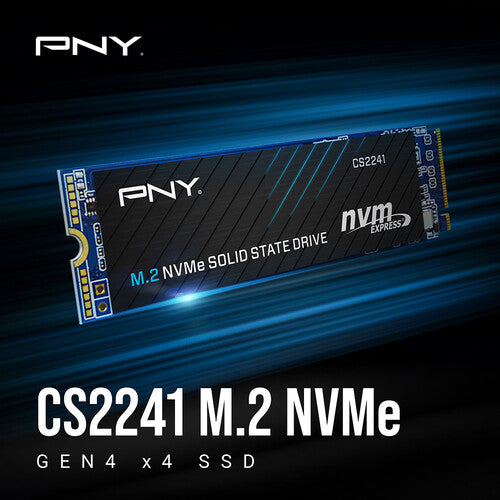 PNY 500GB CS2241 SSD Interna PCIe 4.0 M.2 2280 4700 MB/s Lectura