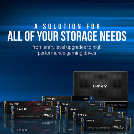 PNY 500GB CS2241 SSD Interna PCIe 4.0 M.2 2280 4700 MB/s Lectura
