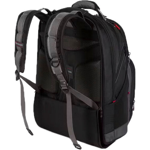 Wenger Synergy Mochila con Ruedas para Laptop 16" Negro Gris con Ruedas y Asa Retráctil
