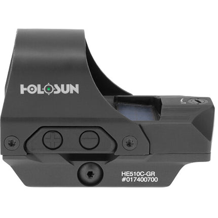 Holosun HE510C Mira Reflex Abierta con Retículo Verde 2 MOA 65 MOA Círculo y Montura Absolute Co-Witness
