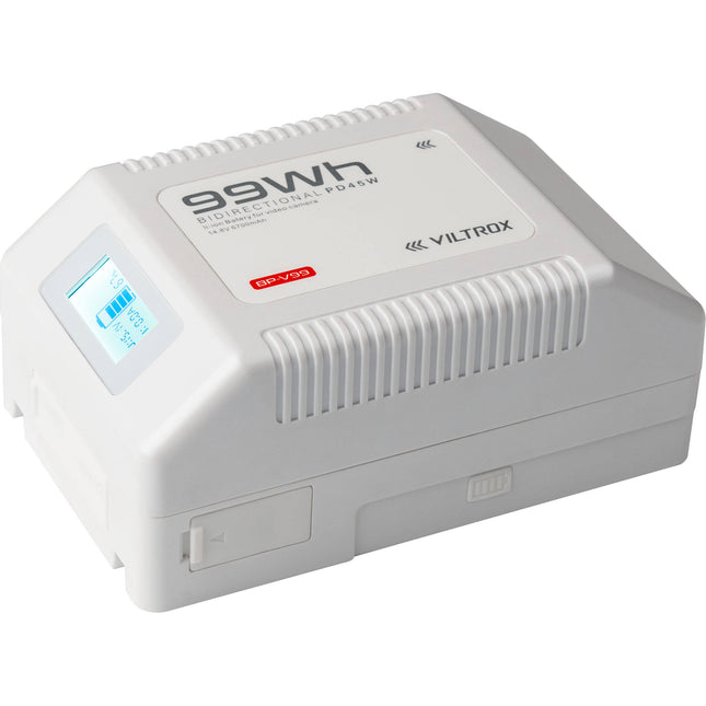 Viltrox 6700mAh Batería de Iones de Litio V-Mount con Pantalla LCD y Salidas USB-C PD y D-Tap
