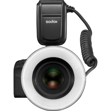 Godox MF-R76 Anillo de Flash Macro con batería recargable y 8 adaptadores de lentes