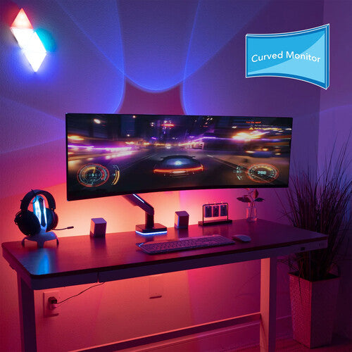 Mount-It Soporte para Monitor Ultrawide hasta 49" con Iluminación RGB y Montaje VESA