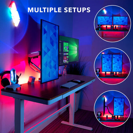 Mount-It Brazo Doble Para Monitor Pantallas Hasta 35 Pulgadas 20 Kg Ajustable RGB