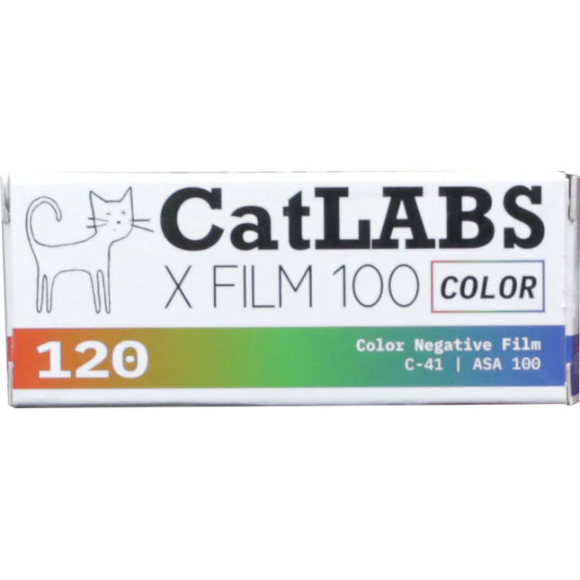CatLABS X Film 100 Película negativa color 120 ISO 100 Contraste alto Grano fino