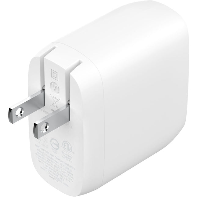 Belkin BoostCharge Pro Cargador de Pared 2 Puertos USB-C 60W 2x30W