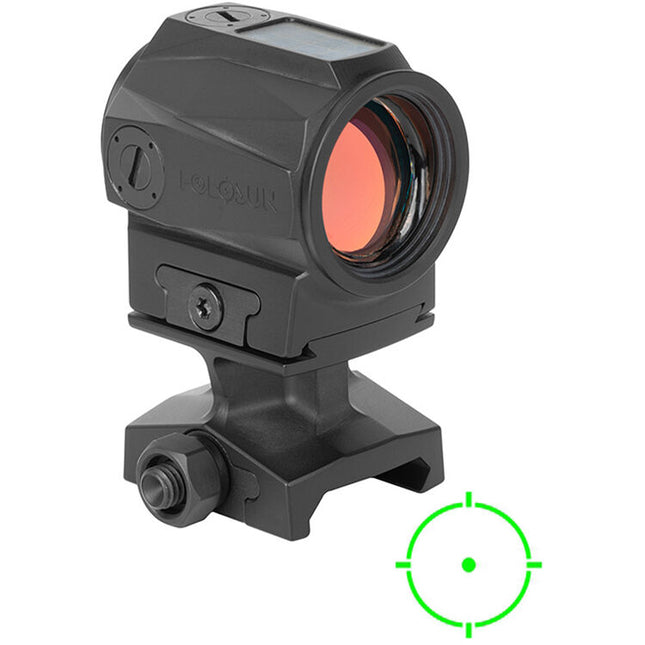 Holosun Mira Riflesolar 20mm Visor Punto Verde 2 MOA Círculo 65 MOA
