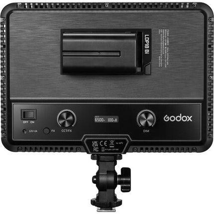 Godox LDP18BI Panel LED Bicolor para Video 2100 Lux 8.3 x 5.9 Pulgadas con Montura para Zapata