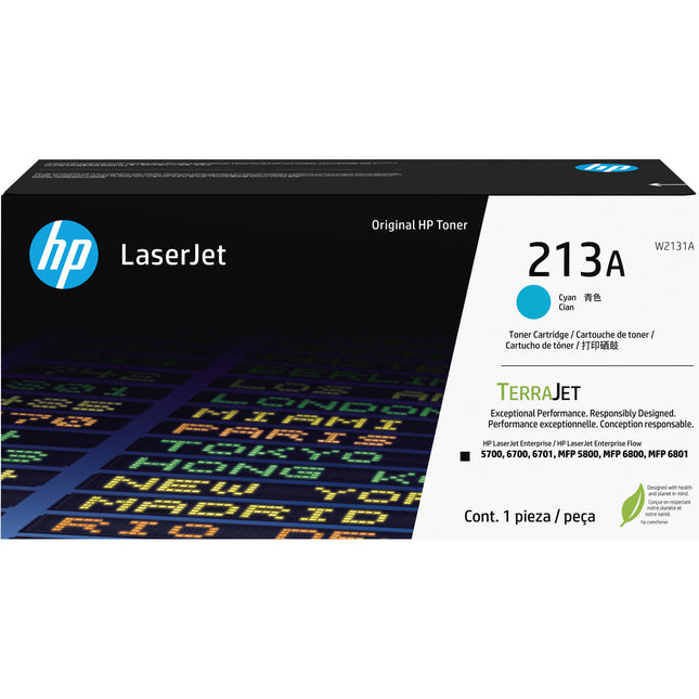 Cartucho de tóner azul HP 213A TerraJet para impresoras LaserJet color