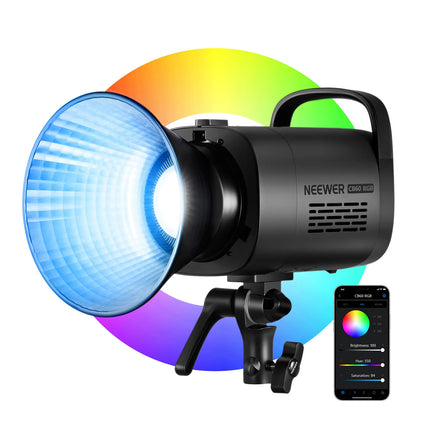 Neewer CB60 RGB LED Luz Continua 18000 Lux 2700-6500K Reflector incluida