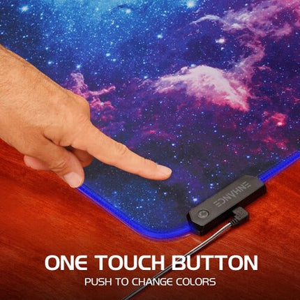 Enhance Pathogen XXL Mouse Pad Iluminado 31.5x14" 3 LEDs Galaxy