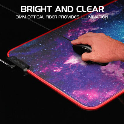 Enhance Pathogen XXL Mouse Pad Iluminado 31.5x14" 3 LEDs Galaxy