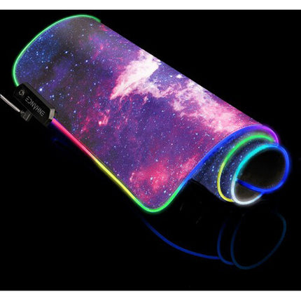 Enhance Pathogen XXL Mouse Pad Iluminado 31.5x14" 3 LEDs Galaxy