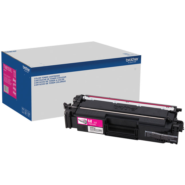 Cartucho de Tóner Magenta TN810XLM Original Alta Capacidad 9000 Páginas para Impresora Láser Brother