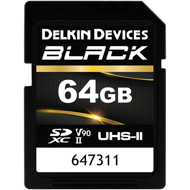 Delkin Devices Tarjeta de Memoria SDXC 64GB UHS-II 300MB/s Negro con Estuche