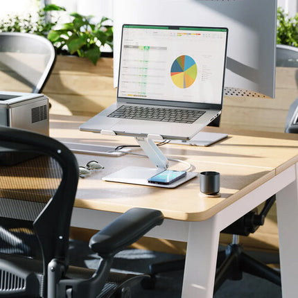 ALOGIC Elite Power Soporte para Portátil 11 a 17" con Carga Inalámbrica 10W