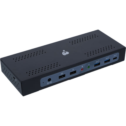 IOGEAR Dock Pro Duo Estación de Acoplamiento USB-C 11 Puertos 100W PD