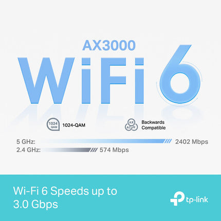 TP-Link Deco X55 Pro AX3000 Sistema Wi-Fi Mesh 3 Piezas Dual Band 6500 m² Cobertura