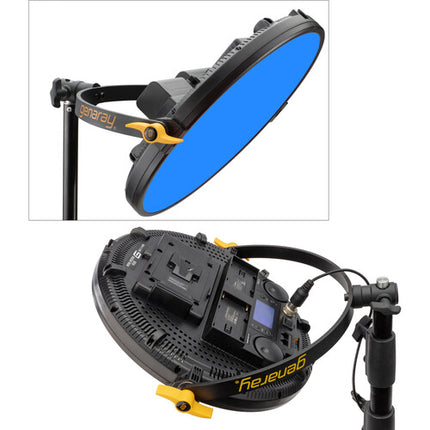 Genaray Mini Moon 11" RGB LED Panel Luz 2105 Lux CRI 97 con Estuche