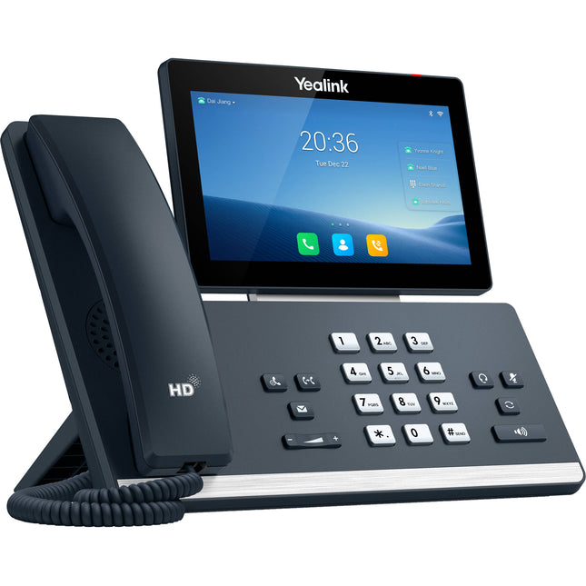 Yealink SIP-T58W Teléfono de Escritorio Inteligente con Pantalla Táctil 7'' Ajustable Bluetooth Wi-Fi