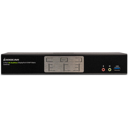 IOGEAR 2 Puertos KVM Switch DisplayPort 4K 4096x2160 Dual View