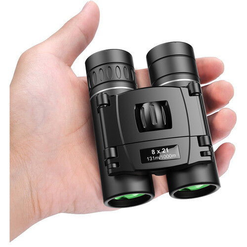 Apexel 8x21 Prismáticos Compactos 8x21mm Antirreflejo Bolsa y Cordón