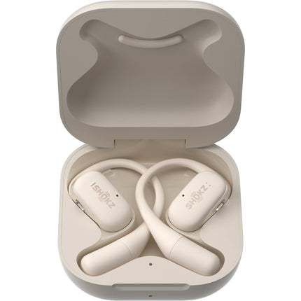 SHOKZ OpenFit Auriculares Inalámbricos Abiertos Beige 7 h IP54 Estuche Carga