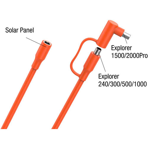 Jackery Cable de Extensión DC para Panel Solar 16.4 pies 0.28 Pulgadas diámetro