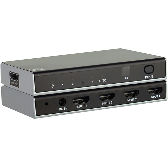 KanexPro 8K HDMI 4x1 Switcher con soporte UHD 8K60 48 Gb/s ancho de banda