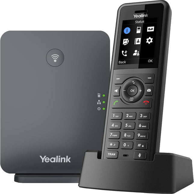 Yealink W77P Sistema Profesional DECT 10 Cuentas SIP 20 Llamadas Simultáneas
