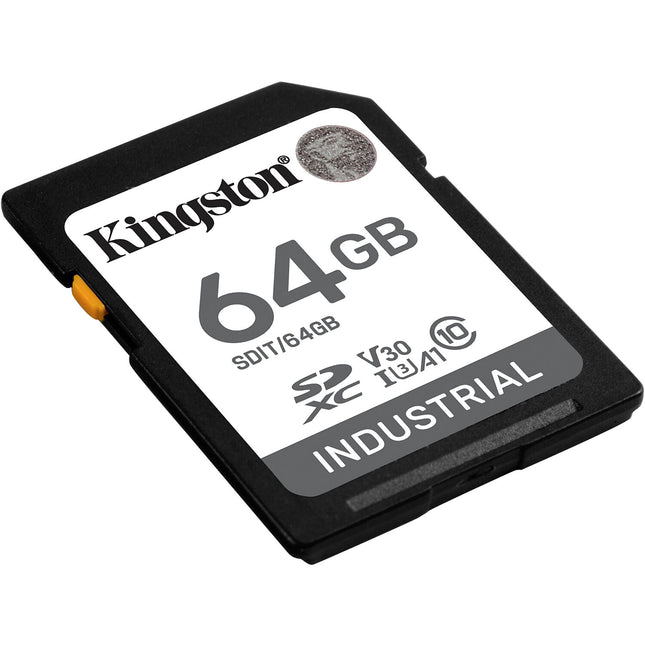Kingston 64GB Industrial Tarjeta de Memoria UHS-I SDXC V30 100MB/s