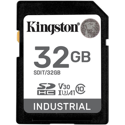 Kingston 32GB Industrial Tarjeta de Memoria SDHC UHS-I V30 100MB/s