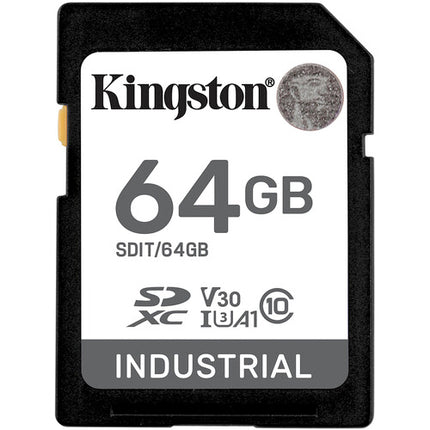 Kingston 64GB Industrial Tarjeta de Memoria UHS-I SDXC V30 100MB/s