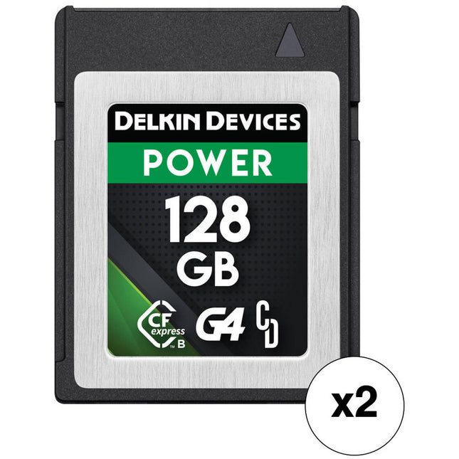 Delkin Devices Tarjeta de Memoria CFexpress Tipo B 128GB 1780 MBs Pack 2