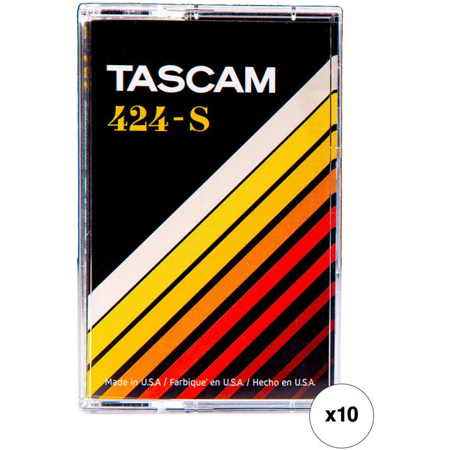 TASCAM Master 424 Studio C-60 Cassette Tipo II Alta Polarización Cobalto 10-Pack
