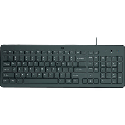 Teclado USB con cable HP 150 diseño bajo perfil teclado chiclet garantía 2 años