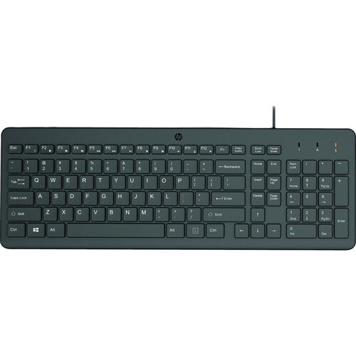 Teclado USB con cable HP 150 diseño bajo perfil teclado chiclet garantía 2 años