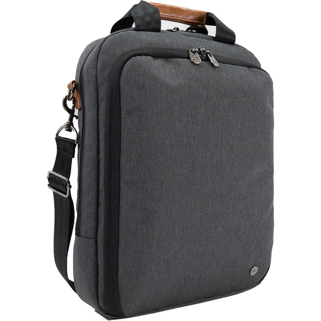 PKG International Riverdale Bolsa Mensajera Gris 11L Compartimento Acolchado para Laptop de 16"