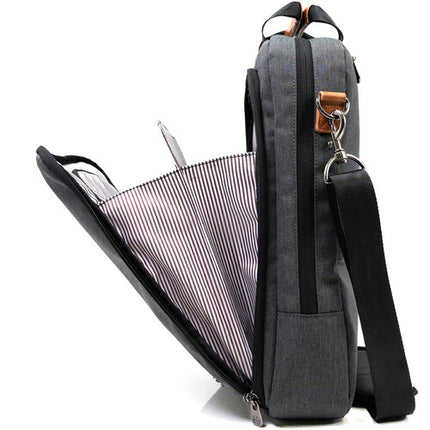 PKG International Riverdale Bolsa Mensajera Gris 11L Compartimento Acolchado para Laptop de 16"