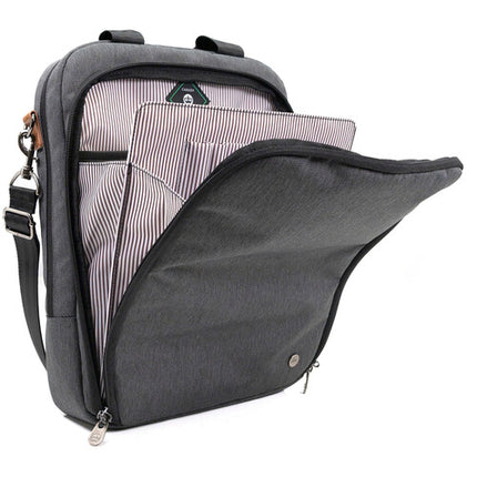 PKG International Riverdale Bolsa Mensajera Gris 11L Compartimento Acolchado para Laptop de 16"