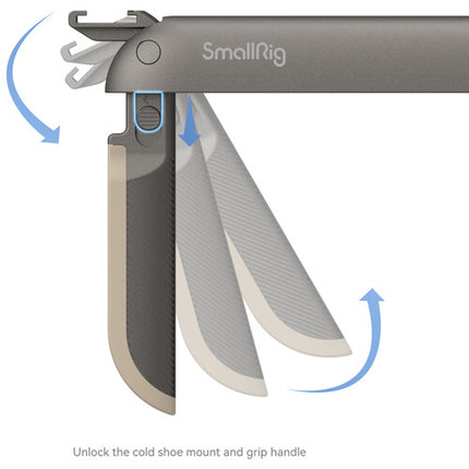 SmallRig Fold P20 Soporte de Video Móvil Plegable 7.2" Largo Ajustable para Teléfonos 2.6-3.1"
