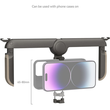 SmallRig Mobile Video Cage Kit para iPhone 15 Pro con asas duales y montaje en frío múltiple