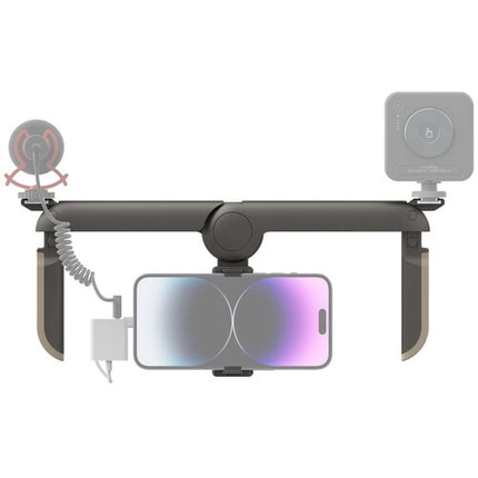 SmallRig Mobile Video Cage Kit para iPhone 15 Pro con asas duales y montaje en frío múltiple