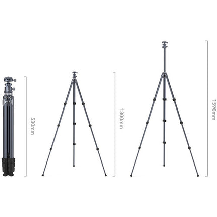 SmallRig AP-02 Trípode de Aluminio Ligero 62.6" Altura Máxima 17.6 lb Carga