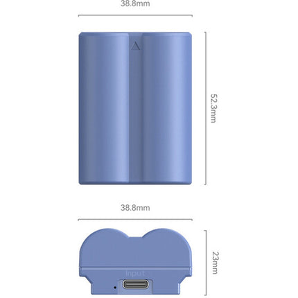 SmallRig Batería NP-W235 USB-C 2400mAh Azul para cámaras Fujifilm