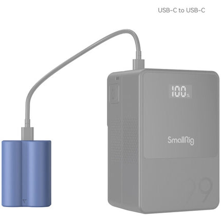 SmallRig Batería NP-W235 USB-C 2400mAh Azul para cámaras Fujifilm
